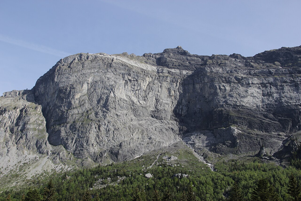 Plaine de Joux à Passy, face au massif du Mont-Blanc, Haute-Savoie